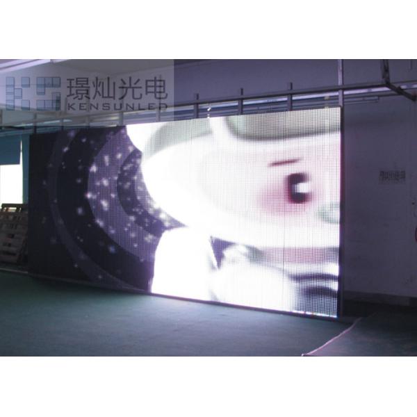 6500cd/M2 High Resolution Led Screen , Led Curtain Screen With Anti - UV Ray Mask