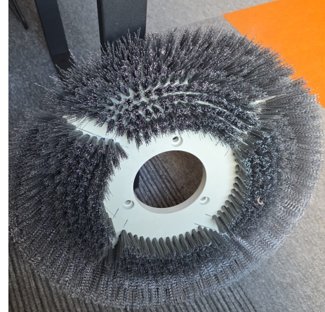 Hard Alloy CBN Tool Edge Passivation 80 Grit Silicon Carbide Disc Brush 500mm