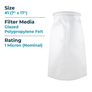 1kg PP Liquid Filter Bag 25 Micron Polypropylene Felt Polypropylene Ring for