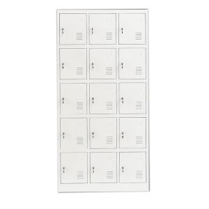 Gym Lockable Safety 15 Door Digital Metal Lockers KD Structure