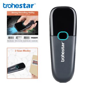 Trohestar 2200mAh 2.4G Bluetooth CCD Barcode Scanner