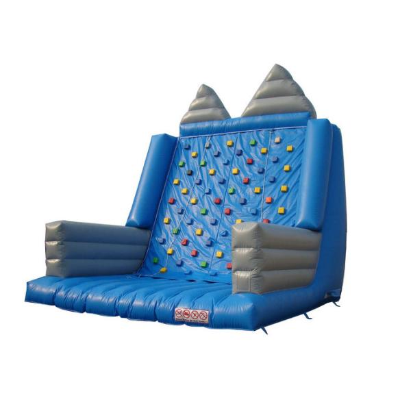 Backyard Fun Inflatable Rock Climbing Wall Blue And Gray For Outdoor Activities