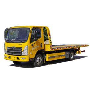 Cheap FORLAND New Type 4x2 8Tons 4.2M Flat Bed One Tow Two Car Transportation Tow Truck Wrecker Truck for sale