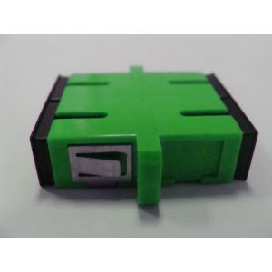 Blue color Duplex SC OM3 Fiber Optic Adapter Ceramic / Bronze Sleeve For CATV