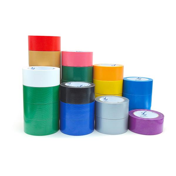 Quality Free Sample Custom Printed Waterproof Silver Gray Colored Adhesive Decorative Cloth Duct Tape wholesale