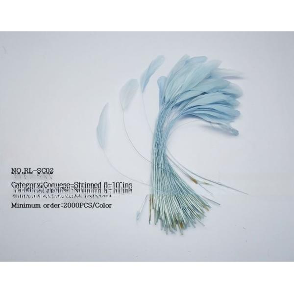 Dyed Pattern Party Decoration Stripped Rooster Coque Feather 12-14inch / 14-16inch