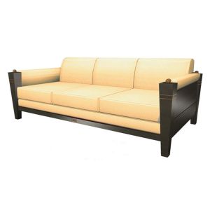 Soild Wood Frame Hotel Room Sofa Set Fabric Three Seat 3+1 For Living Room