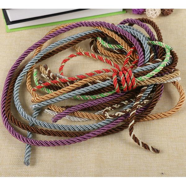 Charming hot selling decorative round rope for home textile decoration