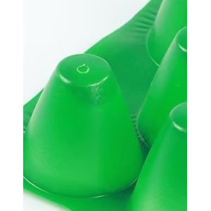 custom 48 cell green PP plastic germination tray round planting seedling grow