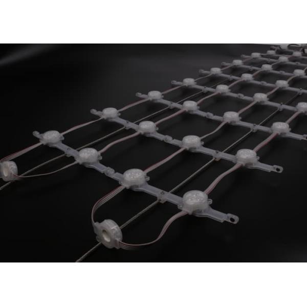 Quality Outdoor Decoration IP67 Transparent Advertising LED Screen P143 Flexible Point Light PC Material Led Mesh Screen wholesale