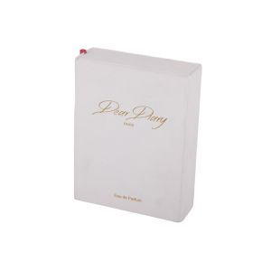 Stripes Texture Cardboard Perfume Packing Box With Gold Printing Double Door