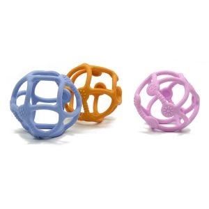 Food Grade Soft BPA Free Silicone Teething Ball Customized Color