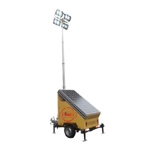 All-in-One Solar Light Trailer With 360° Rotatable & 90° Tiltable LED For