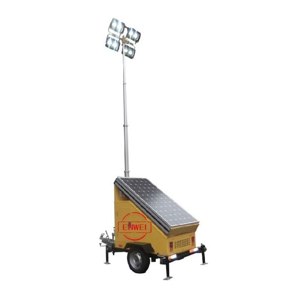 All-in-One Solar Light Trailer With 360° Rotatable & 90° Tiltable LED For