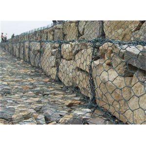 Iron 2 X 1 X 1m Pvc Coated Gabion Wire Mesh For Cages
