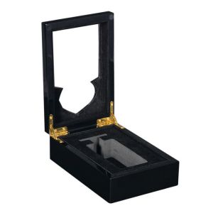 Cheap Black 50ml Bottle Luxury Perfume Box With Velvet Lining Customizable Interior for sale