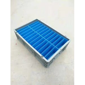 800*600*120 mm Virgin PP or PE Plastic Stacking Containers / Euro Stacking Boxes
