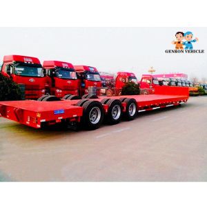 Mining Machinery 60000kg Fuwa Heavy Duty Low Bed Trailers