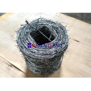 Security Hot Dipped Galvanized Barbed Wire 2.5mm For Mesh Fencing
