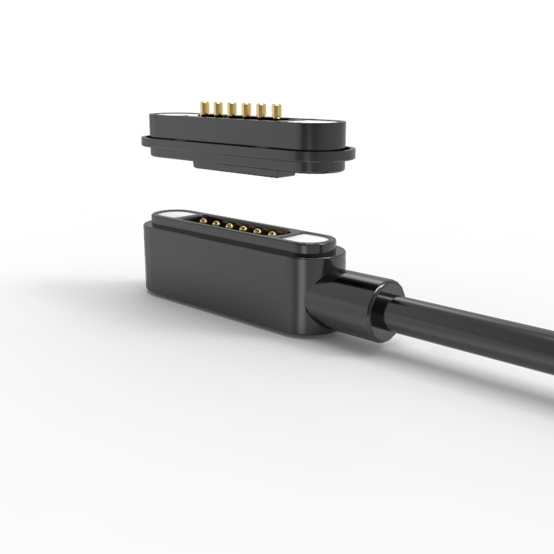 China Male magnetic cable connector 6pin charging USB connector for electronic device on sale