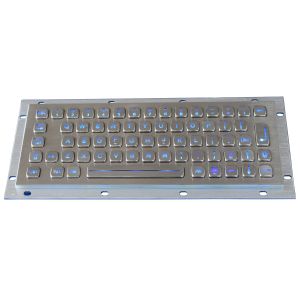 Stainless Steel Backlit USB Keyboard IP65 Industrial kiosk Keypad