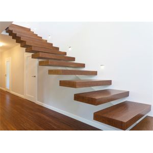 Wooden Steps Floating Steps Staircase Residential Indoor Stairs With Removable