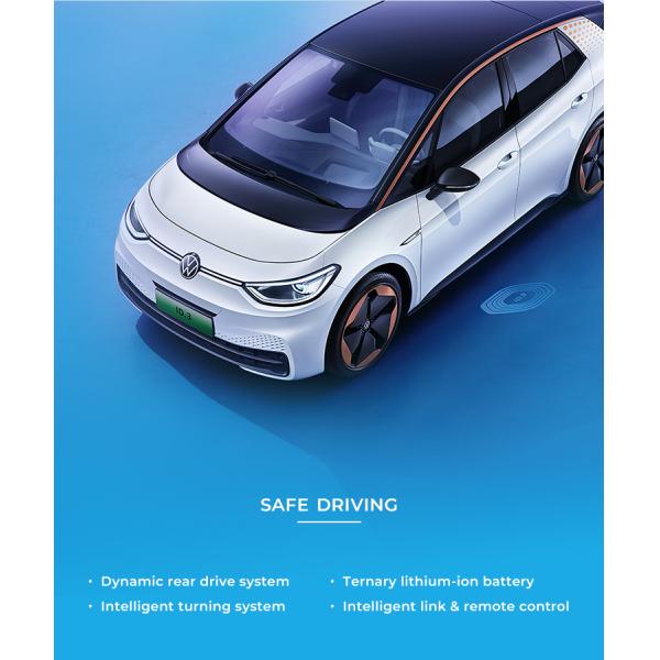 160km/H VW ID3 SUV Smart Electric Cars 5 Seater 450KM Range