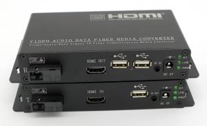 Cheap OEM/Beyondopto HDMI/DVI + USB(keyboard + mouse) + IR signal over KVM fiber converter for sale