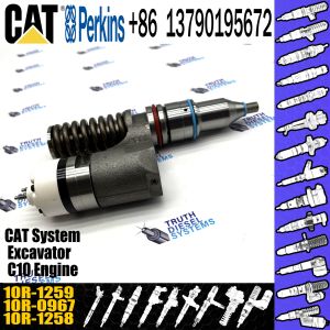 10R-1258 10R-1259 common rail excavator fuel injector for CAT C10 C12 engine