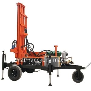 China 150-Meter Mobile Water Well Borehole Drilling Rig Powered By 32HP Diesel Engine on sale