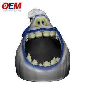 Custom PVC toy OEM 3D Concept SmallFoot Popcorn Bucket Food Popcorn Bucket
