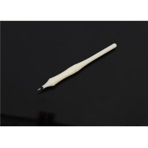 Small Microblading Manual Tool , White Disposable Permanent Makeup Pen
