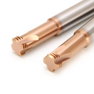 Three Tooth Threading End Mill With Balzars Coating UNF UNC Standard