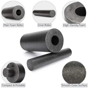 High Density Smooth Surface 2 in 1 Yoga Muscle Massage EPP Foam Roller Set