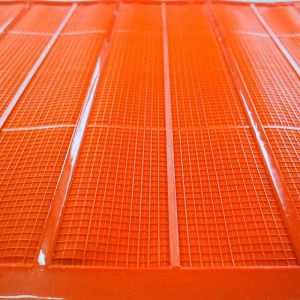 75 Micron Opening Urethane Screen Panels Mesh Polyurethane Material