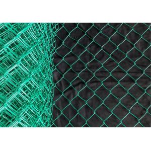 Galvanized PVC Coated Diamond Mesh Wire Chain Link Fence Roll