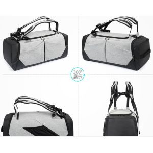 Gym Duffle Bag Backpack , Personalized Duffle Bag With Shoe Compartment