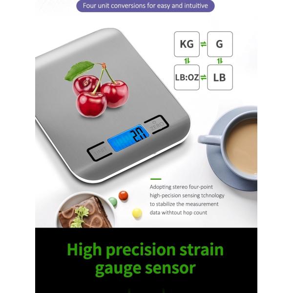 USB Rechargeable Digital Diet Kitchen Scale