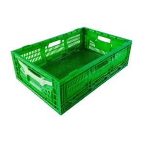Harvesting Fruits Plastic Mesh Crate Customized Without Iron Handle