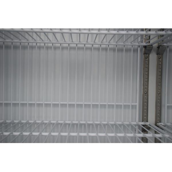 Supermarket Stand Up Glass Door Freezer With Anti Fog Door And LED Lighting