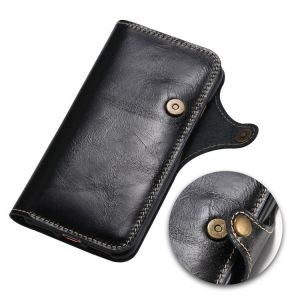 High Quality Cell phone accessories Genuine Leather wallet card leather case for