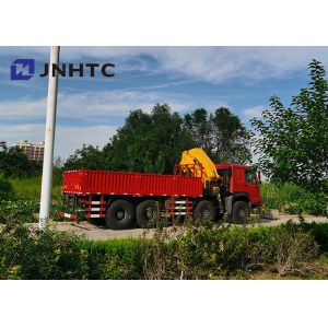 China Sinotruck Howo 8x8 All Wheel Drive Cargo Truck With 30t 13t Cranes on sale