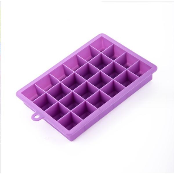 Food Grade Silicone Ice Cube Trays with Lids 15 Cavity and 24 Cavity Easy