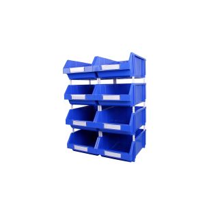 Wall Mount Home Storage Bins Stackable Plastic Shelf Box for Workbench