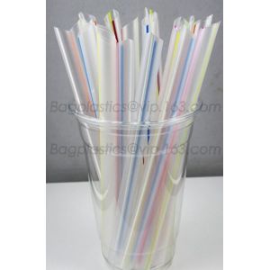 Eco-friendly straw for drinking use, 100% compostable straw, PLA folding