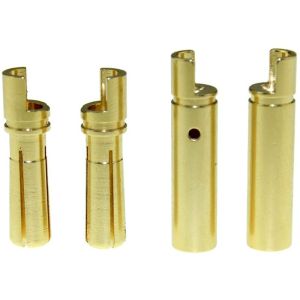 RoHS Gold Plated Banana Plug Connectors 4/5mm Durable For RC ESC