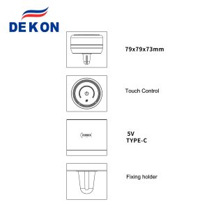 CAR air purifier and sterilizer with UVC led lamp + photocatalyst filter and