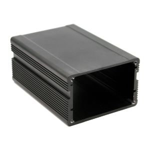 RoHs Practical Aluminum Electronic Enclosures Anodized Black