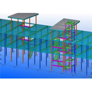 Cheap C Purlin Two Story 500kg/㎡ Light Steel Structure Building for sale