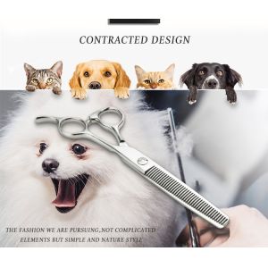 Professional Pet Grooming Scissors Right Handed UFO Screw Sharp Blade